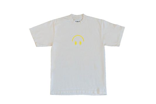 Cream Smiley Tee